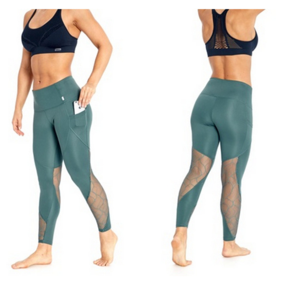 Marika Pants - Marika Tummy Control Green Sequin Leggings Medium Marika Pants - Marika Tummy Control Green Sequin Leggings Medium